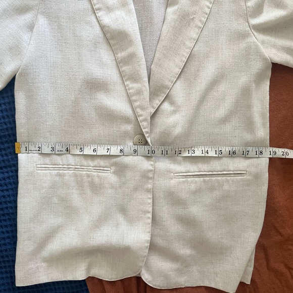 Vintage Linen Mix Blazer - Picture 12 of 13